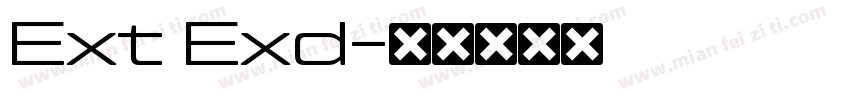 Ext Exd字体转换